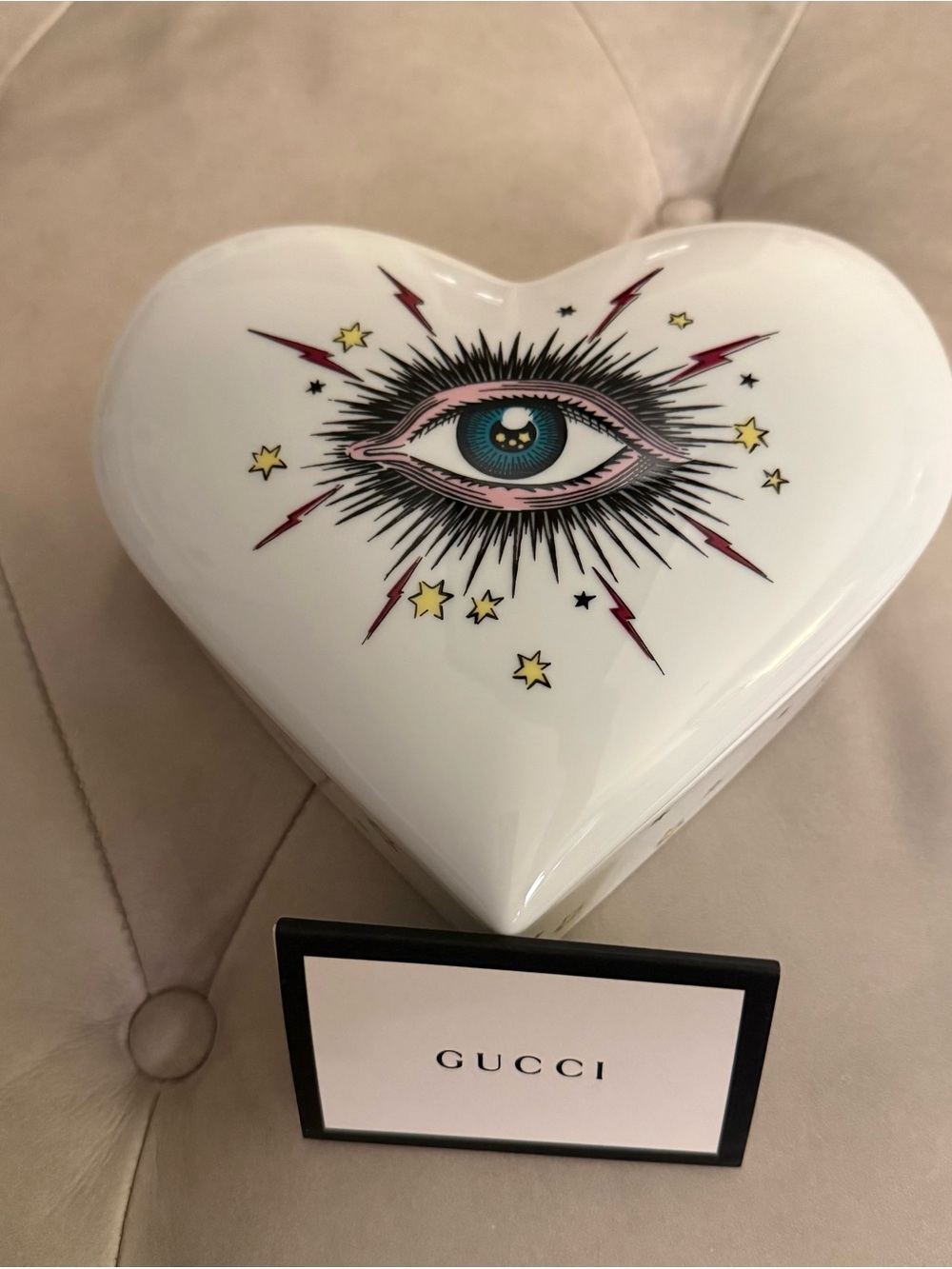 Gucci Star Eye Printed Porcelain Box-NWOT